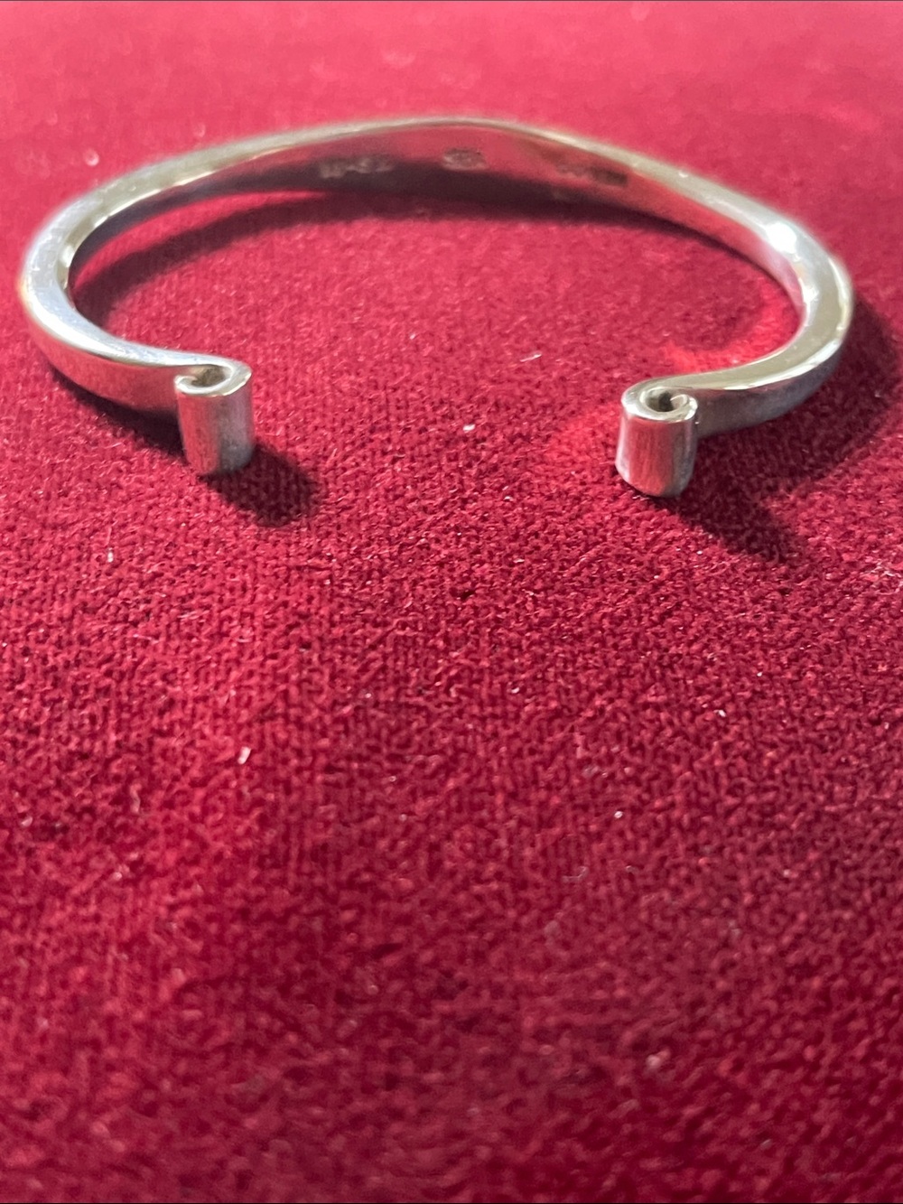 Sterling Silver Open Cuff Bracelet - Silver